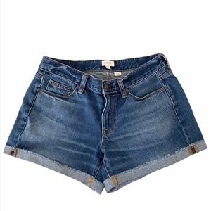 J Crew • Roll-up Denim Shorts